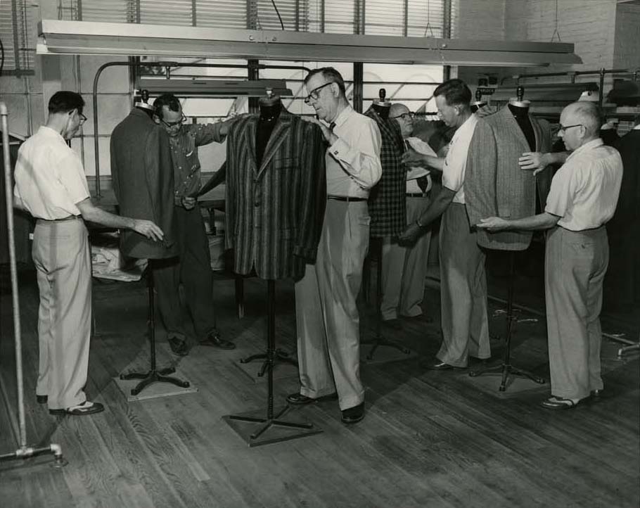 tailors working on coats in Jacksonville
